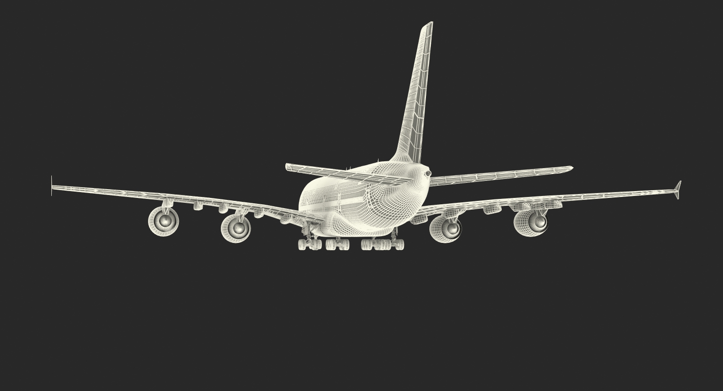 Airbus A380 1000 Air France 3D